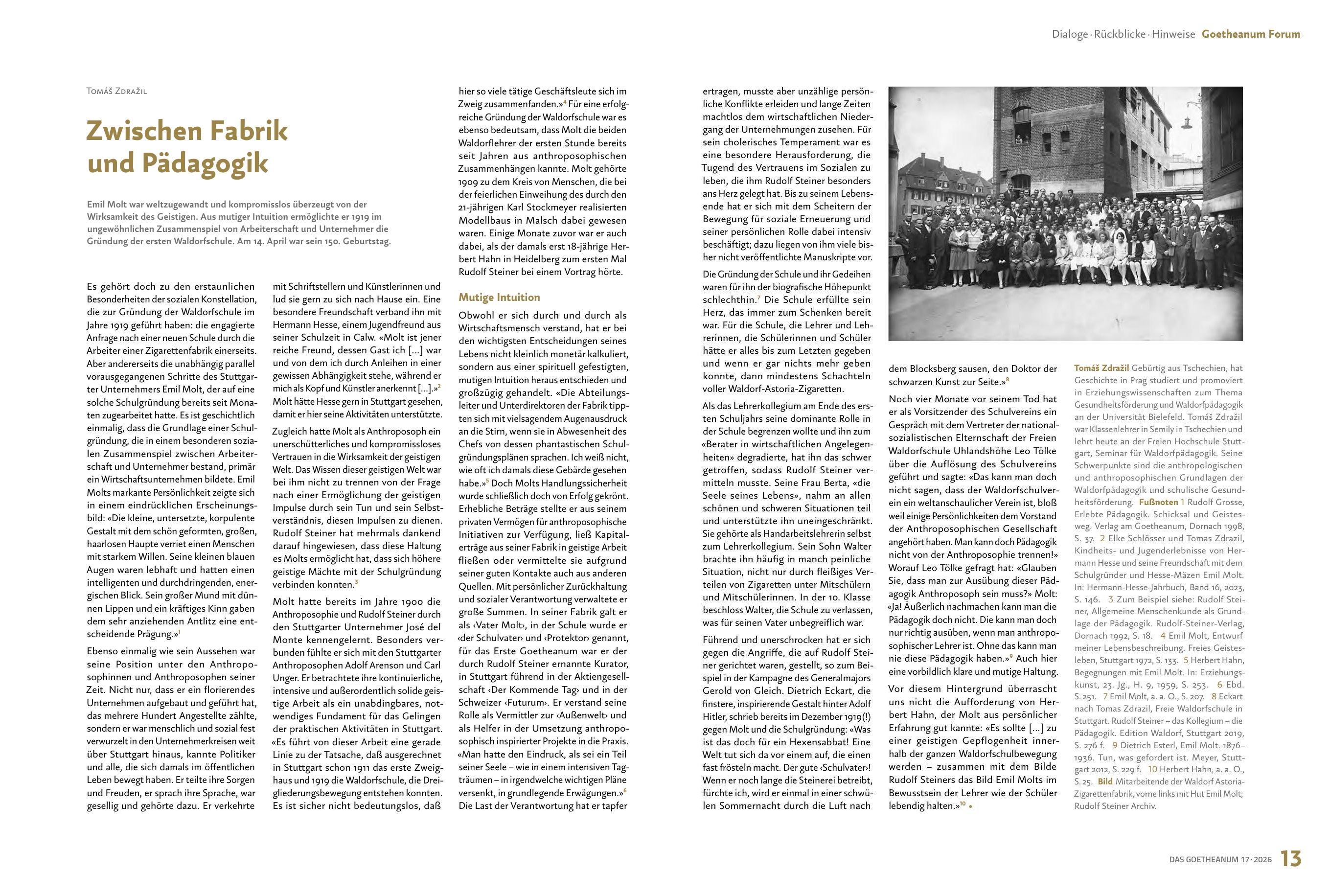 Ausgabe 17 – Omnibus · Zwischen Fabrik und Pädagogik
